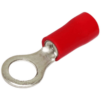 Hellermann Tyton Double Pre-Insulated Terminal Red Ring Lug M6