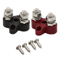 Victron Dual Terminal Stud M8-Linked Set (1 Red & 1 Black)