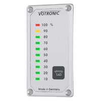 Votronic Tank Level Display S - Faeces Toilet Black Water