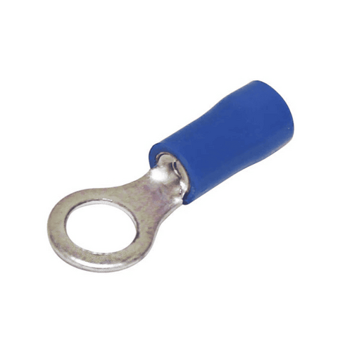 Hellermann Tyton Pre-Insulated Terminal Blue Ring Lug M5- 100 Pack