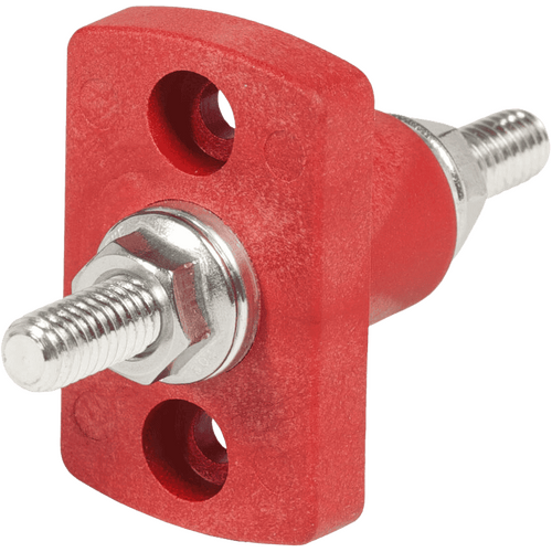 Blue Sea Terminal Feed Through Connector - 5/16 Studs Red