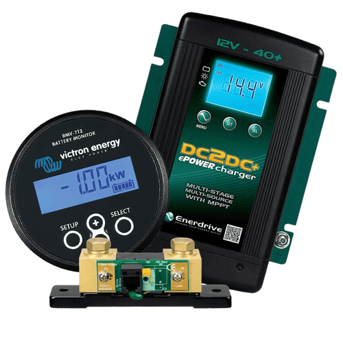 Enerdrive DC-DC40+ & Victron BMV-712 Black Combo