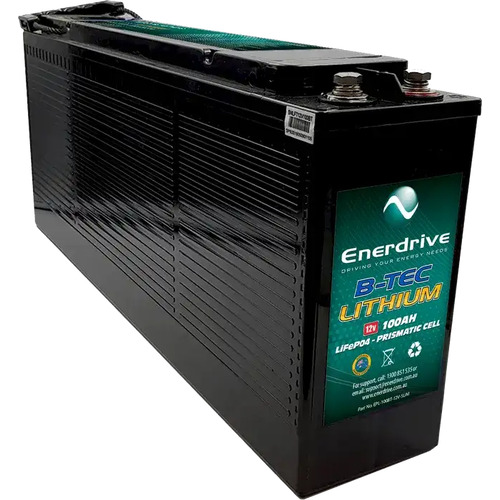 Enerdrive 12V 100AH B-TEC Lithium Slim Case Battery