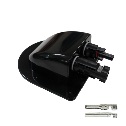 Exotronic Black Solar Connector Cable Entry Cover