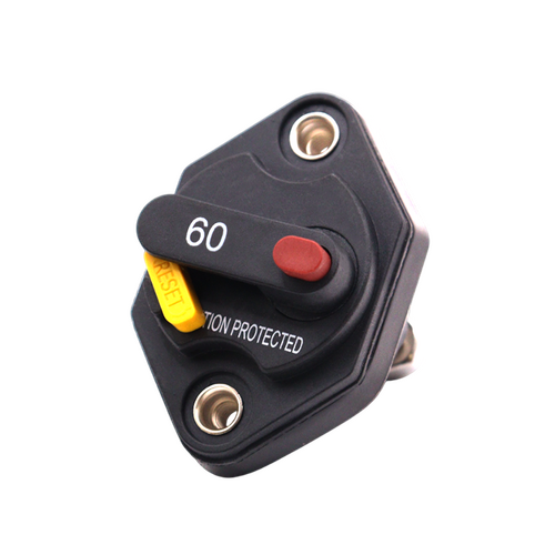 Exotronic 60A Mini Panel Mount Waterproof DC Circuit Breaker