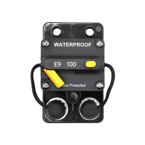 Exotronic 100A Surface Mount Waterproof DC Circuit Breaker - Side by Side