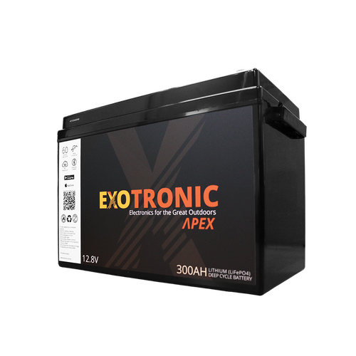 Exotronic 12V 300Ah Apex IP67 Smart Bluetooth Lithium Battery 