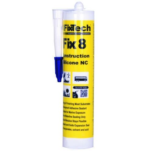 Fixtech White Fix8 Structural Silicone 300ml Cartridge