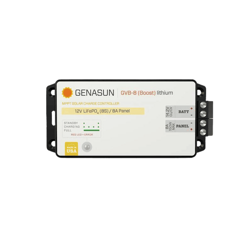 Genasun 8A MPPT Custom Voltage Boost (Lithium) Solar Charge Controller