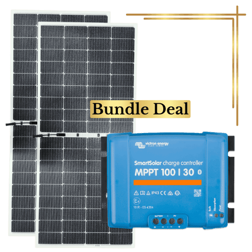 Sunman eArc 2x 215W Flexible Solar Panel & Victron SmartSolar MPPT 100/30 Kit