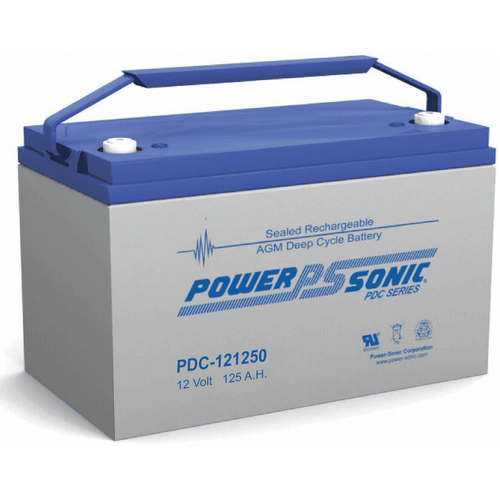 Power-Sonic 12V 125Ah AGM Deep Cycle Battery