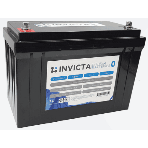 Invicta 24V 50Ah Lithium Battery with Bluetooth