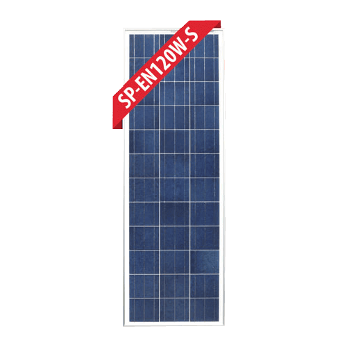 Enerdrive 120W Fixed Poly Slim Black Frame Solar Panel