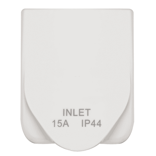 Transco 15A White Caravan Power Inlet