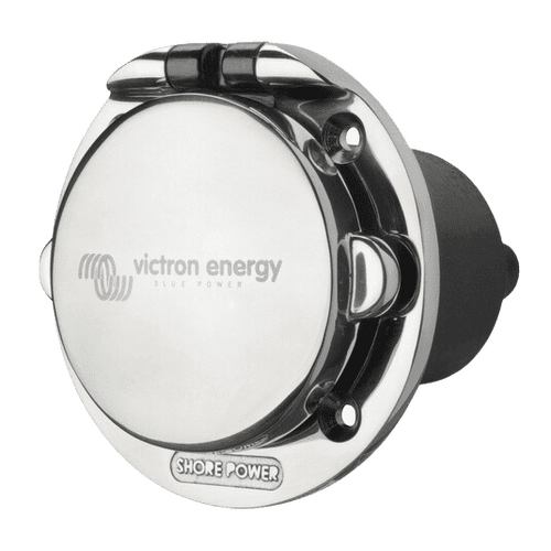 Victron Shore Power Inlet stainless with cover 16A/250Vac (2p/3w)